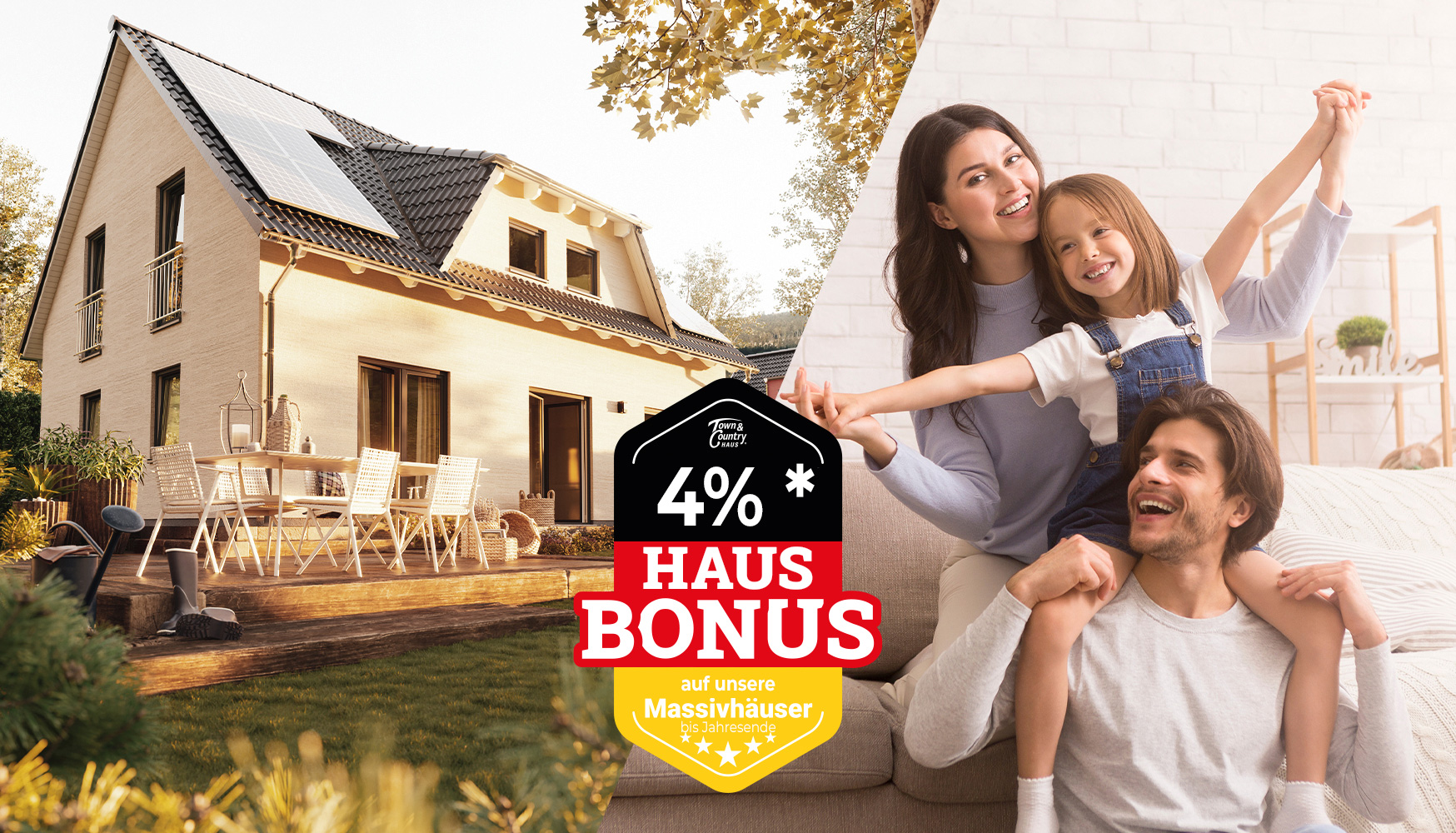 Foto 4 %  Haus Bonus auf unser Massivhäuser bis Jahresende